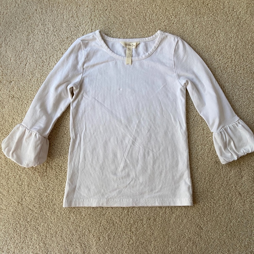 Matilda Jane Girls' Puffer Tee - Egret Size 6